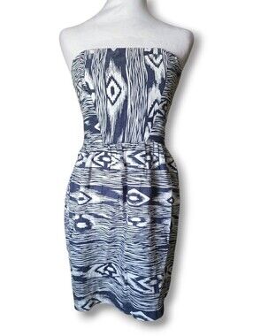 Coveted Clothing Strapless Linen Mini Dress - Size Small